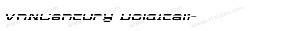 VnNCentury BoldItali字体转换